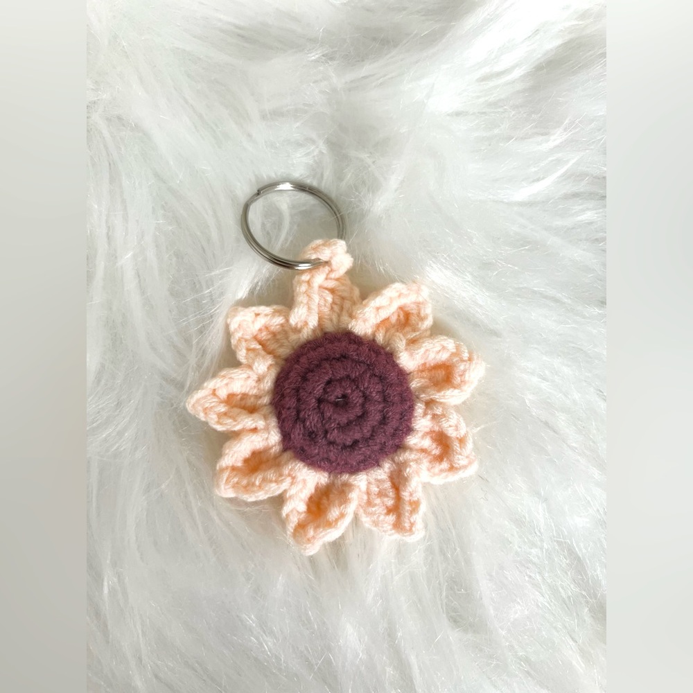 Handmade Double sided Crochet Keychain